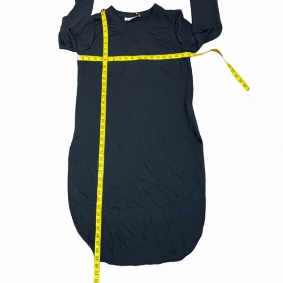 Amanda Uprichard minimalist black high low mini dress tunic 90’s chic CBK small - Picture 6 of 9